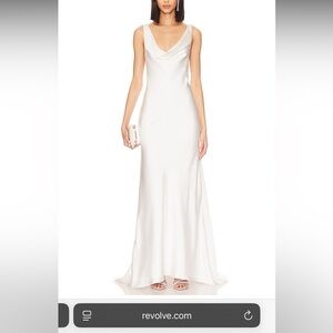 REVOLVE White Gown with Open Back